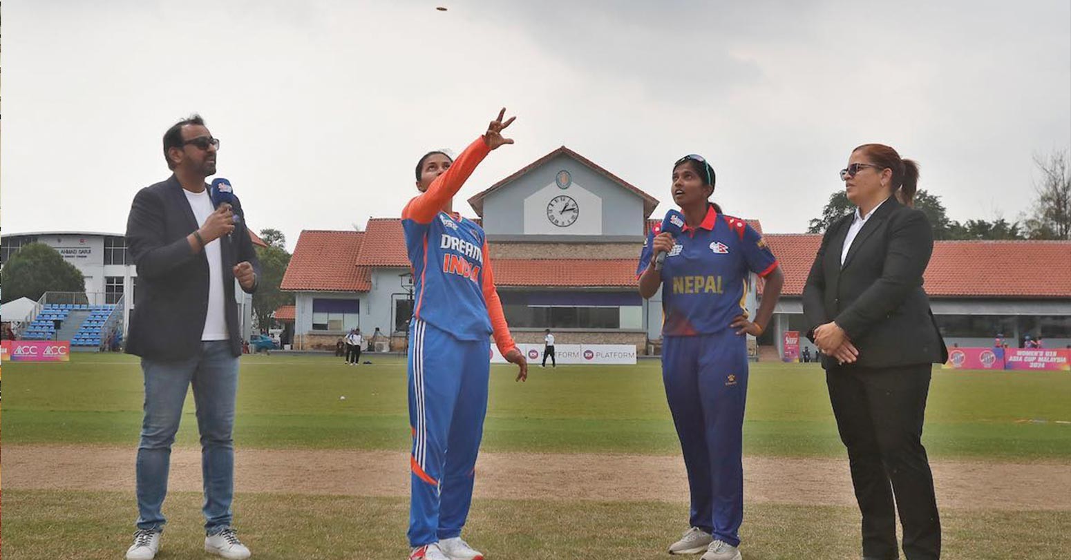 नेपालद्वारा भारतसामु ९५ रनको लक्ष्य प्रस्तुत