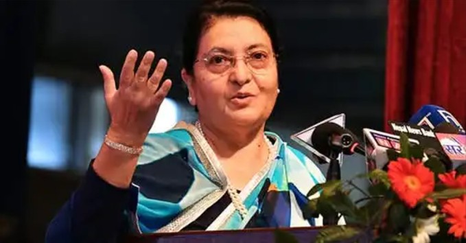 पूर्वराष्ट्रपति भण्डारीलाई स्याङ्जामा