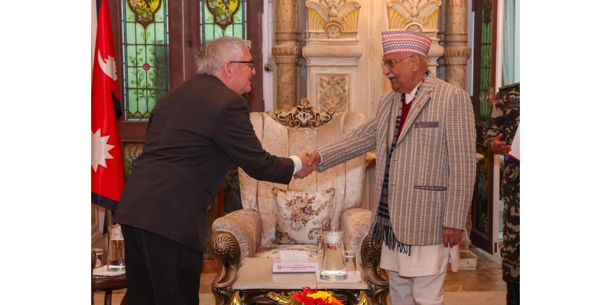 प्रधानमन्त्रीसँग इजरायलका राजदूतको शिष्टाचार भेट