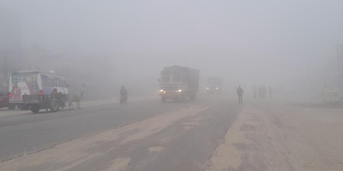 तराईमा अझै हटेन बाक्लो हुस्सु, जनजीवन कष्टकर