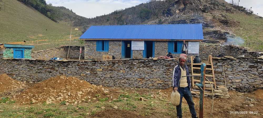 तातोपानीमा धर्मशाला निर्माण