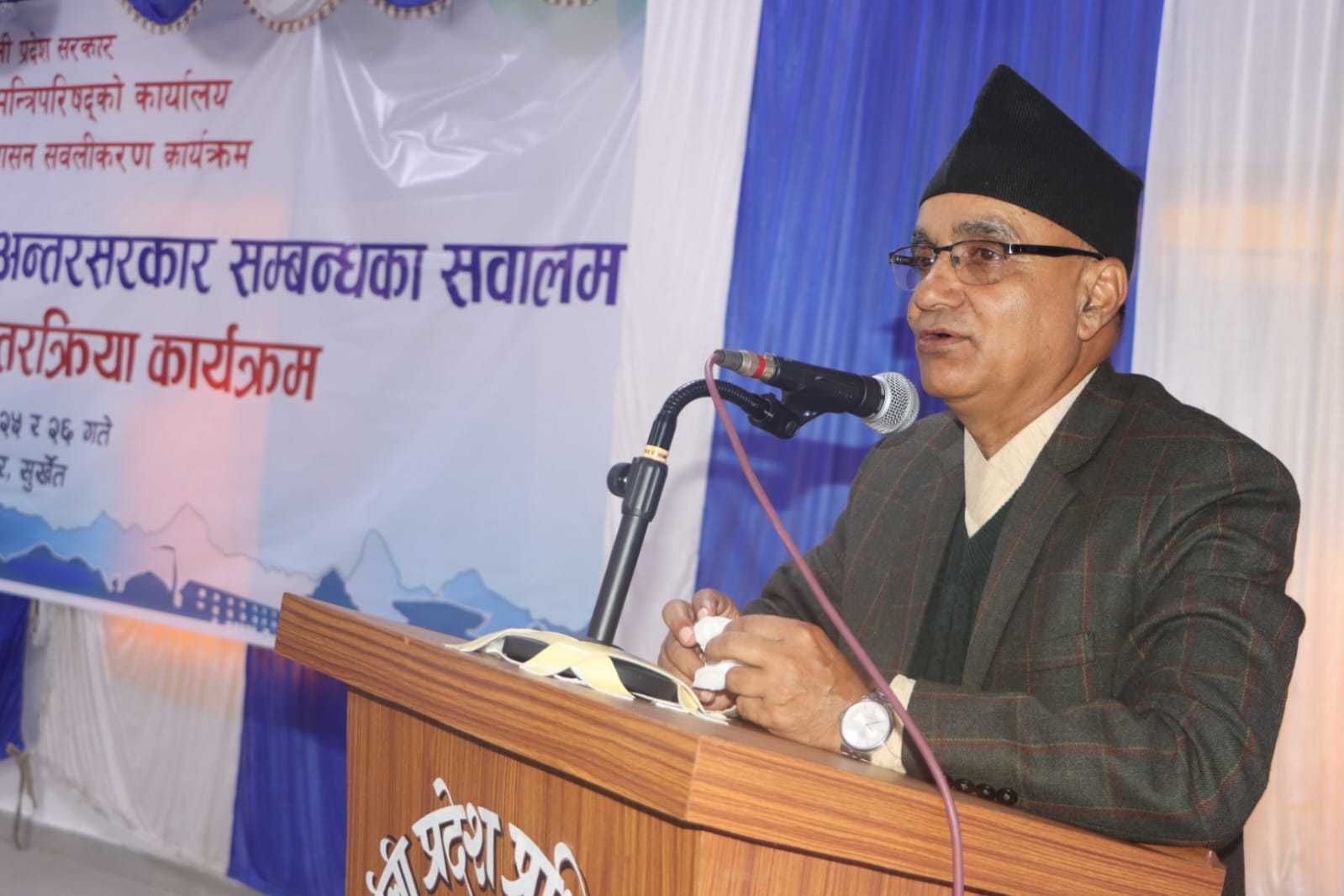 नागरिक हितार्थ तीन तहका सरकारको समन्वय र सहकार्य अपरिहार्य छ: मुख्यमन्त्री कँडेल