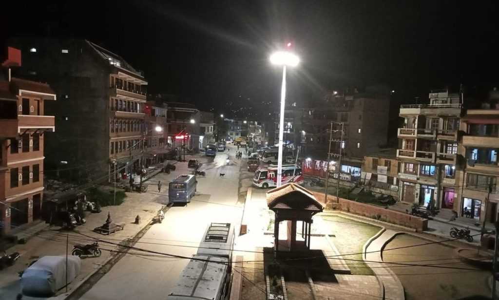 काठमाडौंमा १२ वटा ‘हाई मास्ट लाइट’ जडान
