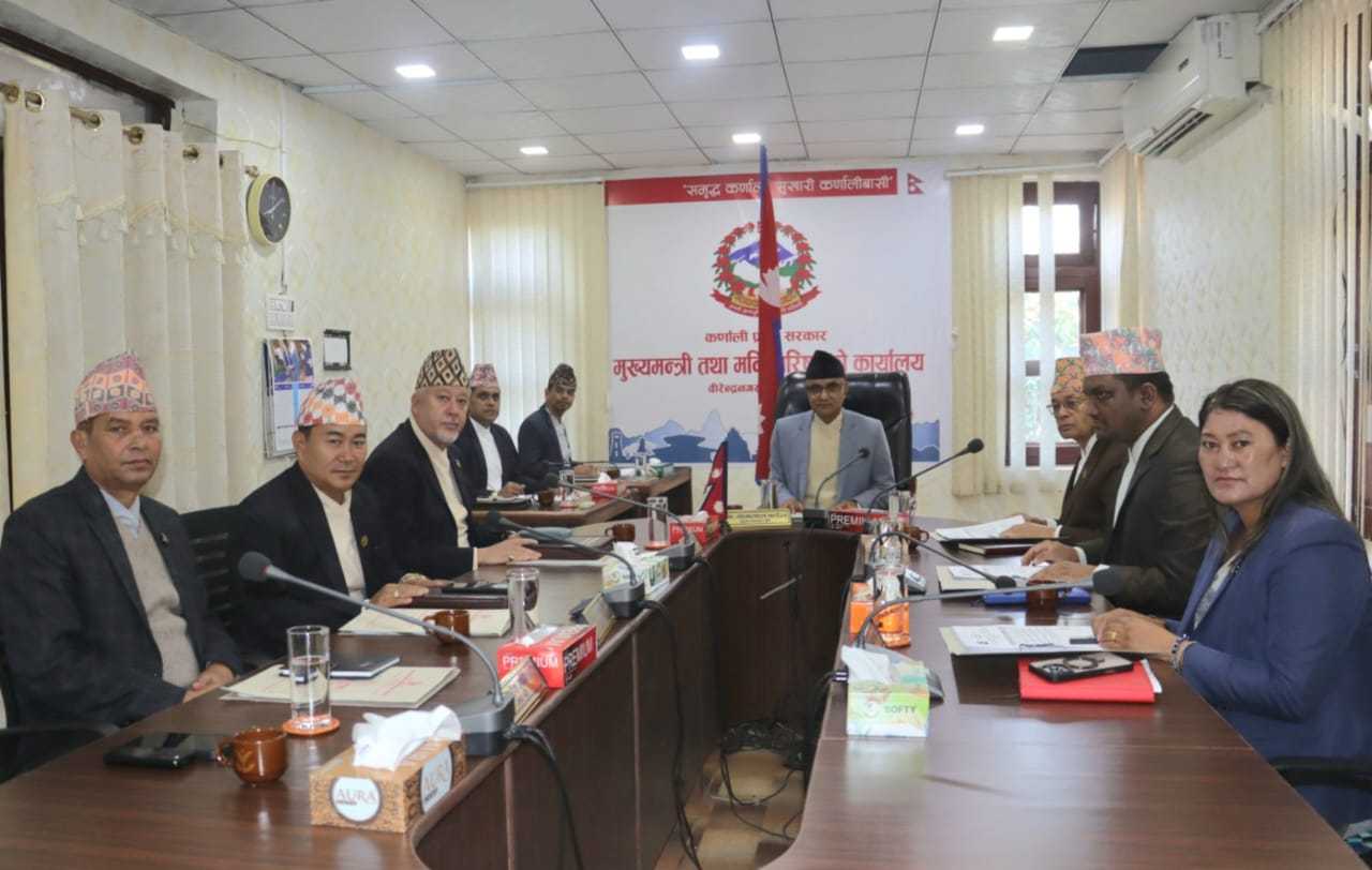 कर्णाली मन्त्रिपरिषद् बैठकः सहिद स्मृति तथा जीवन निर्वाह भत्ता दिने निर्णय